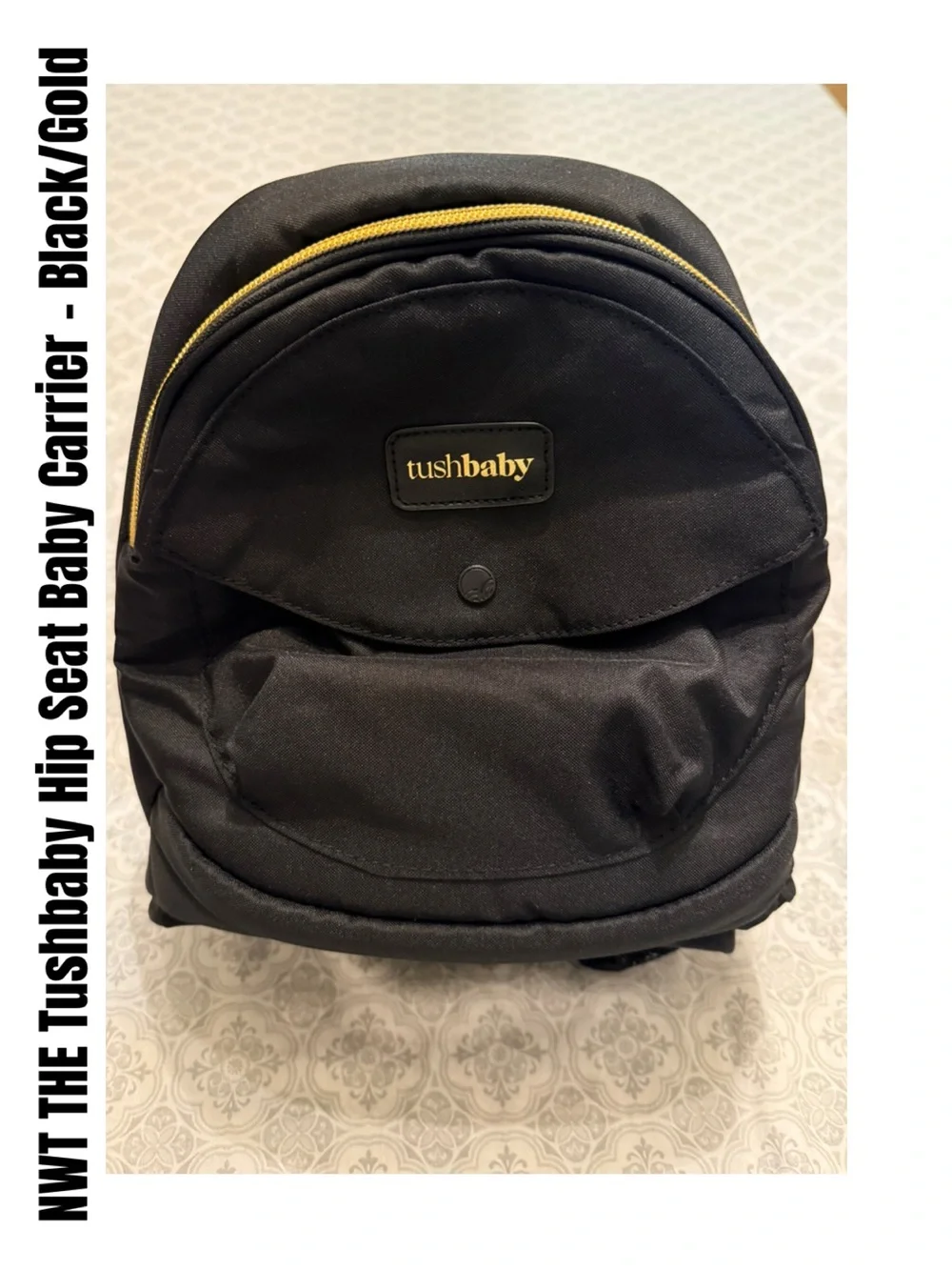 The Tushbaby™ Hip Carrier Black/Gold
